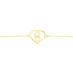 Bracelet Blasi Or Jaune Oxyde De Zirconium