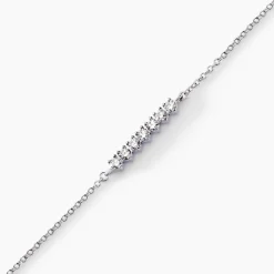 Bracelet Blitalia Or Blanc Diamant Synthétique