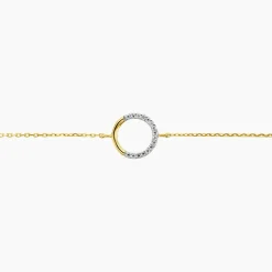 Bracelet Cajsa Or Jaune Oxyde De Zirconium