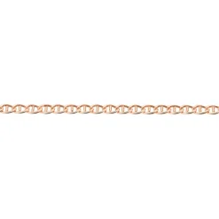 Bracelet Capucin Or Rose Maille Marine Plate