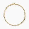 Bracelet Carlo Or Bicolore Maille Marine Ronde