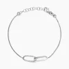Bracelet Cedrine Argent Blanc