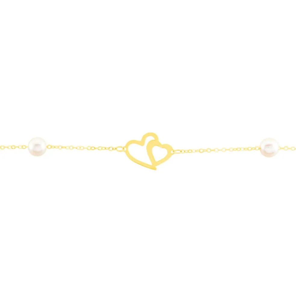 Bracelet Cenzo Or Jaune Perles De Culture