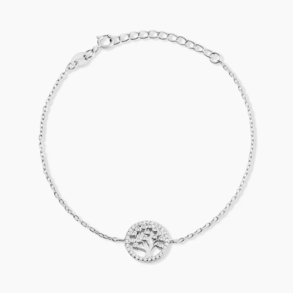 Bracelet Chimere Argent Blanc Oxyde De Zirconium