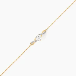 Bracelet Clothilde Or Jaune Oxyde De Zirconium