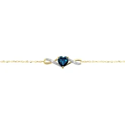 Bracelet Clothilde Or Jaune Topaze Oxyde De Zirconium