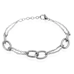 Bracelet Dalya Acier Blanc