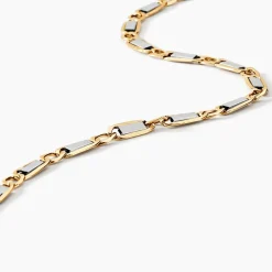Bracelet Danae Plaquette Or Bicolore