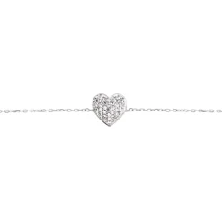 Bracelet Dann Or Blanc Oxyde De Zirconium