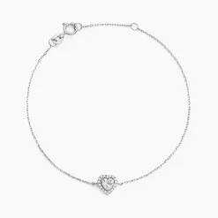 Bracelet Dari Or Blanc Oxyde De Zirconium