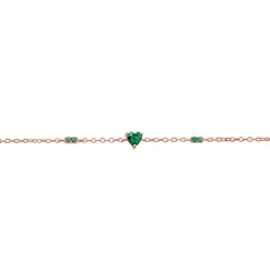 Bracelet Déclaration Argent Rose Oxyde De Zirconium