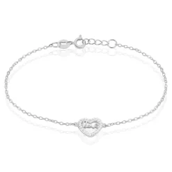 Bracelet Delicata Argent Blanc Oxyde De Zirconium