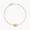 Bracelet Donaldina Or Jaune Oxyde De Zirconium