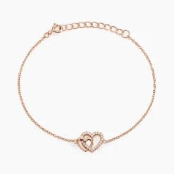Bracelet Donatiane Argent Rose Oxyde De Zirconium