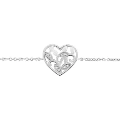 Bracelet Douglas Argent Blanc Oxyde De Zirconium