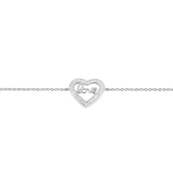 Bracelet Elansa Argent Blanc Oxyde De Zirconium