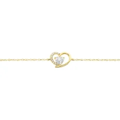 Bracelet Eliana Or Jaune Topaze Oxyde De Zirconium