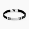 Bracelet Eric Acier Blanc Pierre De Synthese