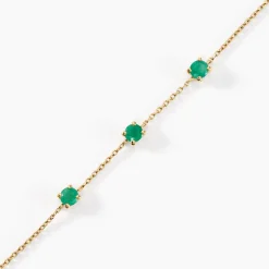 Bracelet Esmerald Rendez-vous Or Jaune Emeraude