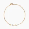 Bracelet Estela Plaque Or Jaune Oxyde De Zirconium