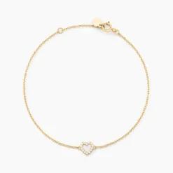 Bracelet Eufemia Or Jaune Oxyde De Zirconium