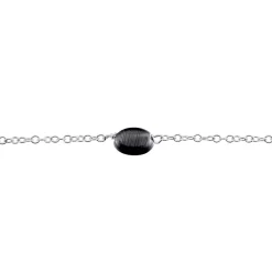 Bracelet Evren Argent Blanc Pierre De Synthese