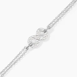 Bracelet Fily Argent Blanc Oxyde De Zirconium
