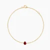 Bracelet Gathbiyya Or Jaune Rubis