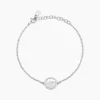 Bracelet Hawai Argent Blanc