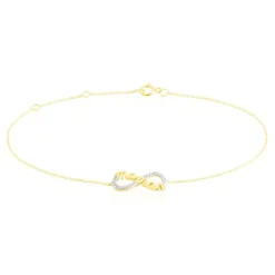 Bracelet Heimdall Or Jaune Oxyde De Zirconium