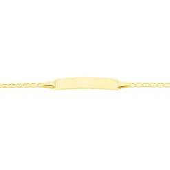 Bracelet Identité Esta Maille Forçat Or Jaune
