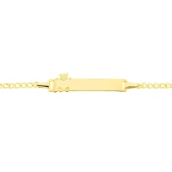 Bracelet Identité Etheline Maille Gourmette Or Jaune