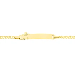 Bracelet Identité Etheline Maille Gourmette Or Jaune