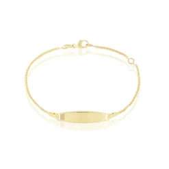 Bracelet Identité Euriel Maille Palmier Or Jaune