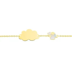 Bracelet Identité Gaspardine Maille Forçat Or Jaune
