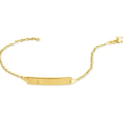 Bracelet Identité Gaspardine Maille Forçat Or Jaune