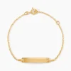 Bracelet Identité Gaspardine Maille Forçat Or Jaune