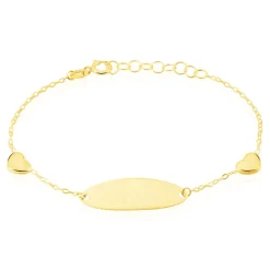 Bracelet Identité Gaspardine Maille Forçat Or Jaune