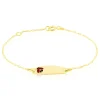 Bracelet Identité Gaspardine Maille Forçat Or Jaune