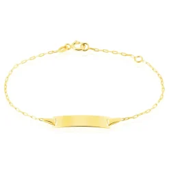 Bracelet Identité Gaspardine Maille Forçat Or Jaune
