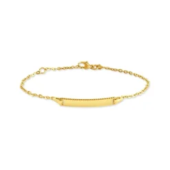 Bracelet Identité Gaspardine Maille Forçat Or Jaune