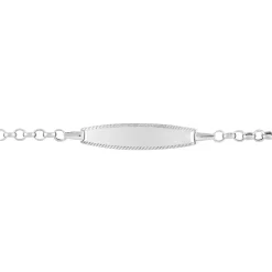 Bracelet Identité Marcel Or Blanc