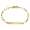 Bracelet Identité Plaqué Or Jaune Bixente