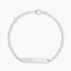 Bracelet Identité Shanah Or Blanc