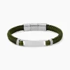 Bracelet Identitée Jourdan Dikeledi Acier Argenté