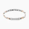 Bracelet Identitée Jourdan Haribert Acier Argenté