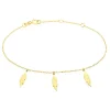 Bracelet Indian Nature Feuilles Or Jaune