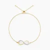 Bracelet Infino Or Jaune Diamant