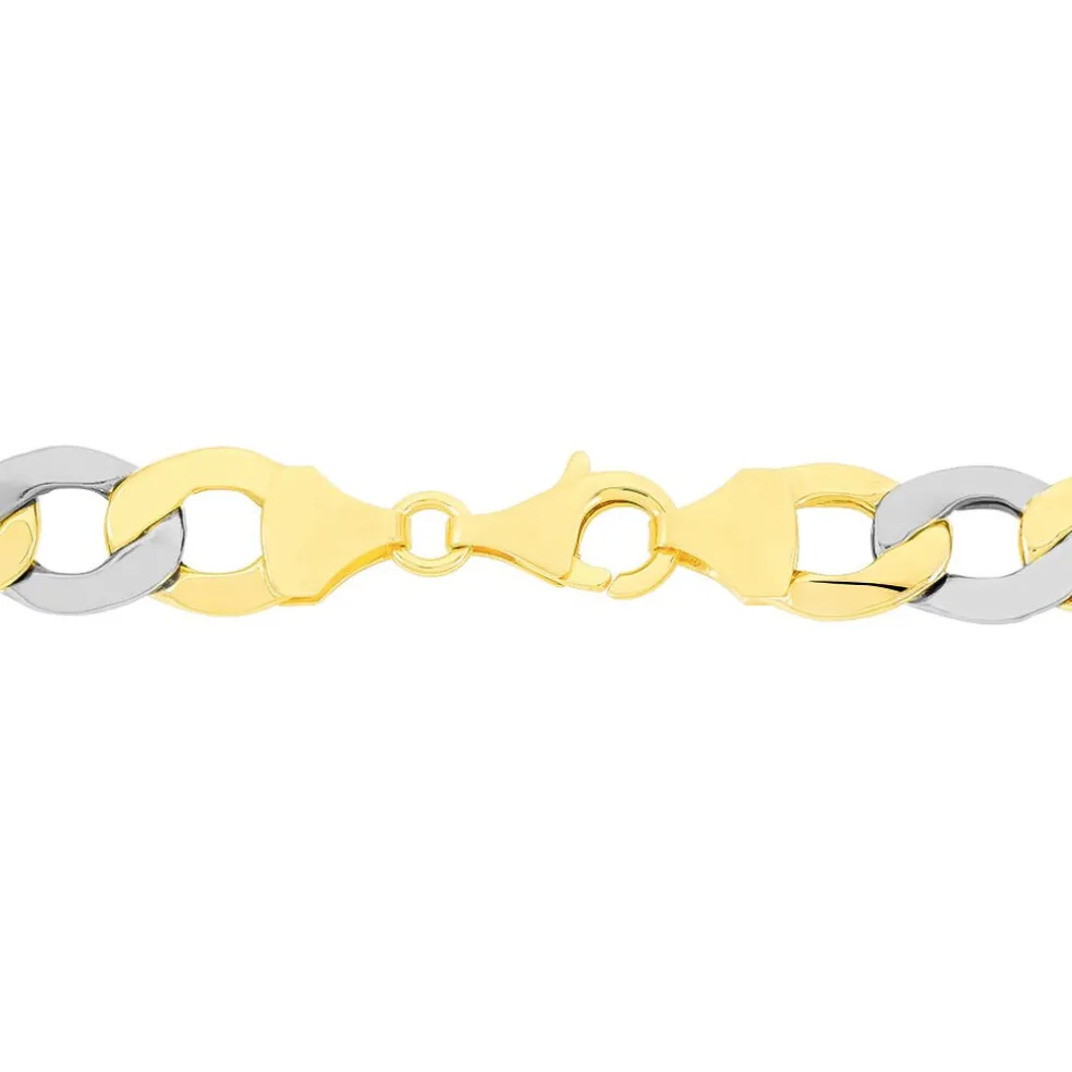 Bracelet Iris Or Bicolore Maille Gourmette