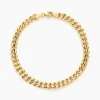 Bracelet Iris Or Jaune Maille Gourmette